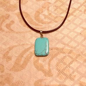 Turquoise Squared Necklace